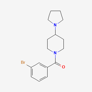 (3-bromophenyl)-(4-pyrrolidin-1-ylpiperidin-1-yl)methanone