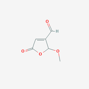 2-Methoxy-5-oxo-2,5-dihydro-3-furaldehyde