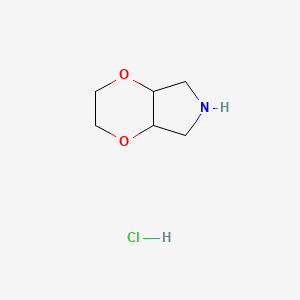 B6600766 (4aR,7aS)-rel-Hexahydro-2H-[1,4]dioxino[2,3-c]pyrrole hydrochloride CAS No. 2219378-84-2