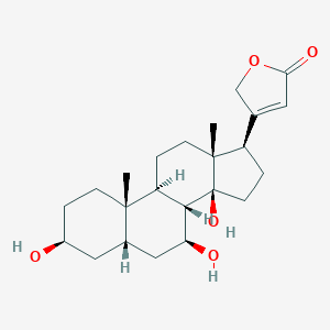 3-[(3S,5S,7S,10S,13R,14S,17R)-3,7,14-trihydroxy-10,13-dimethyl-1,2,3,4,5,6,7,8,9,11,12,15,16,17-tetradecahydrocyclopenta[a]phenanthren-17-yl]-2H-furan-5-one