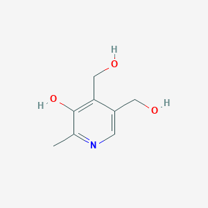 molecular formula C8H11NO3.ClH<br>C8H12ClNO3 B080251 Pyridoxine CAS No. 12001-77-3