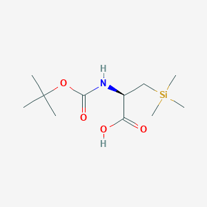 N-[(1,1-Dimethylethoxy)carbonyl]-3-(trimethylsilyl)-L-alanine