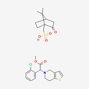 molecular formula C26H32ClNO6S2 B8563496 Clopidogrel Camphorsulfonate 