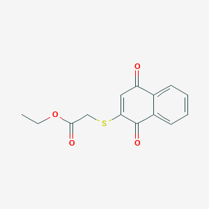 Ethyl [(1,4-dioxo-1,4-dihydronaphthalen-2-yl)sulfanyl]acetate