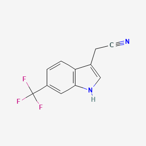 2-(6-(trifluoromethyl)-1H-indol-3-yl)acetonitrile