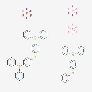 Diphenyl-(4-phenylsulfanylphenyl)sulfanium;[4-(4-diphenylsulfoniophenyl)sulfanylphenyl]-diphenylsulfanium;trihexafluorophosphate