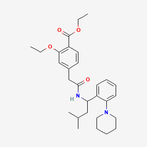 molecular formula C29H40N2O4 B8791419 Repaglinide ethyl ester 