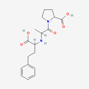 1-[2-[(1-carboxy-3-phenylpropyl)amino]propanoyl]pyrrolidine-2-carboxylic acid