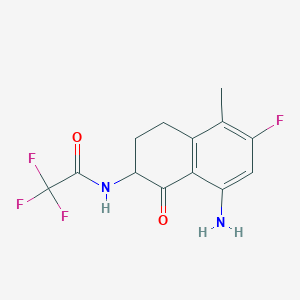 N-(8-Amino-6-fluoro-5-methyl-1-oxo-1,2,3,4-tetrahydronaphthalen-2-yl)-2,2,2-trifluoroacetamide