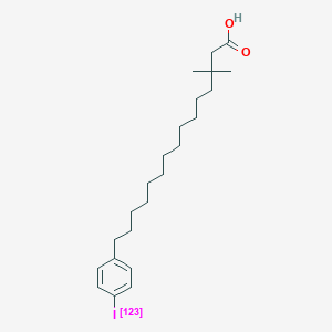 15-(4-Iodophenyl)-3,3-dimethylpentadecanoic acid