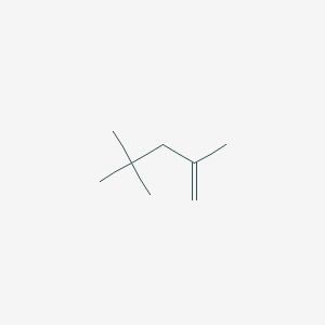 molecular formula C8H16<br>H2C=C(CH3)CH2C(CH3)3<br>C8H16<br>CH3C(CH3)=CHC(CH3)3<br>C8H16 B089804 2,4,4-Trimethyl-1-pentene CAS No. 107-39-1