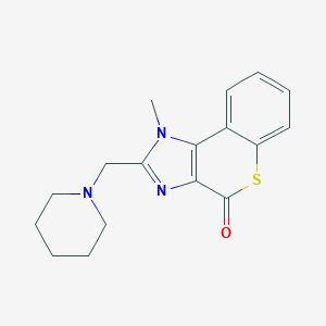 1-methyl-2-(piperidin-1-ylmethyl)thiochromeno[3,4-d]imidazol-4-one